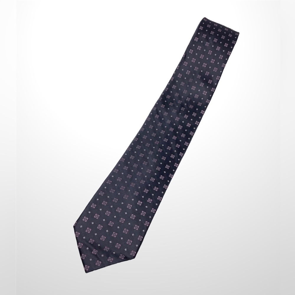 🛍️SALE🛍️ MICHAEL KORS Geometric Pattern Silk Neck Tie - Picture 2 of 4